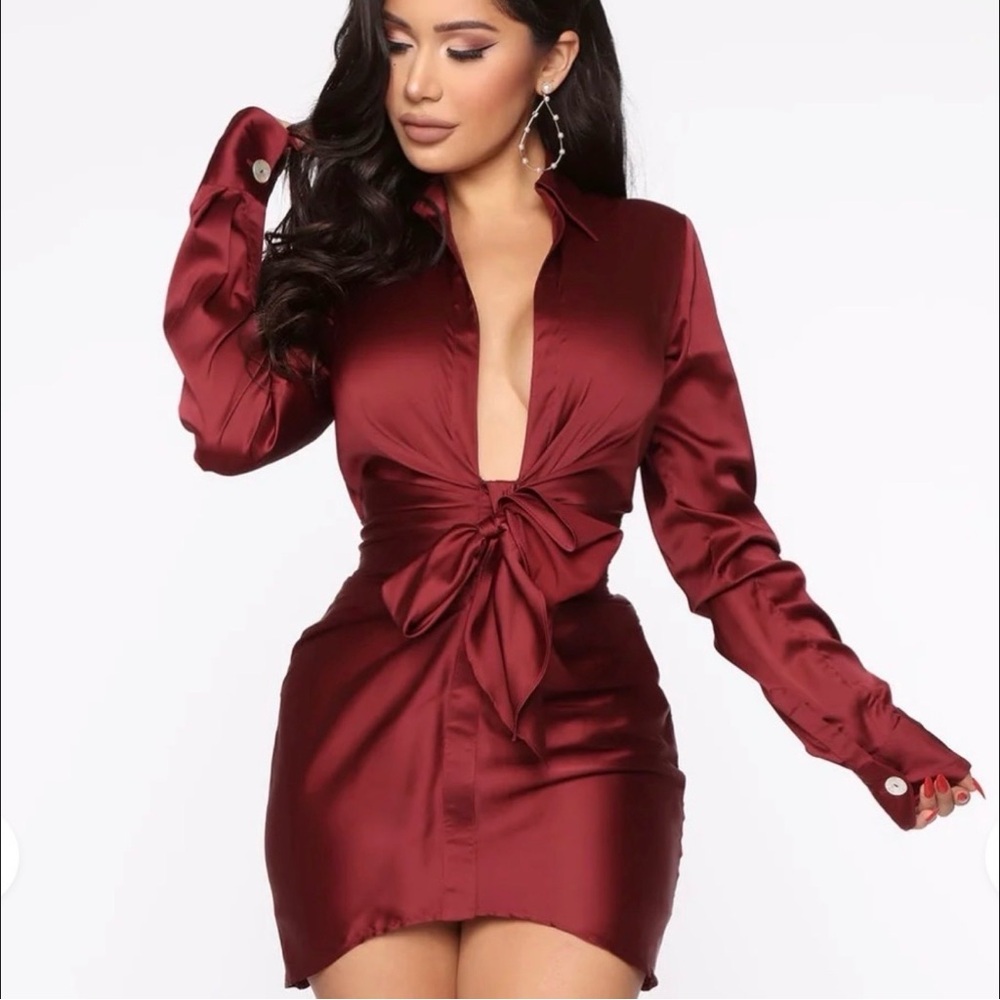 Sexy Satin Mini Dress